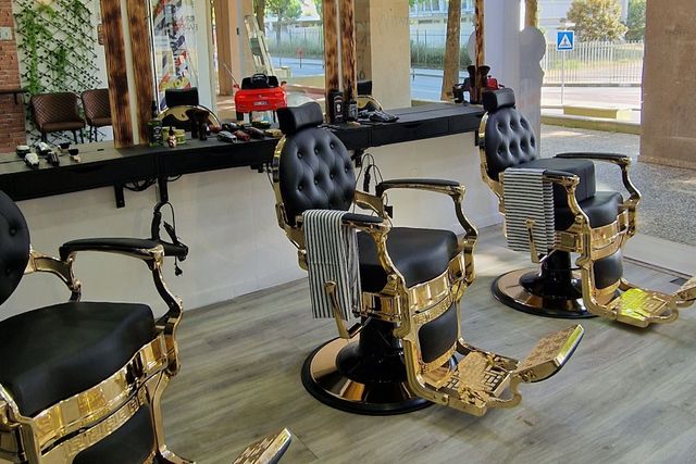 Interior de um salão de beleza moderno